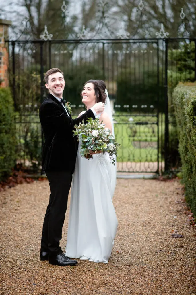 Smiling Bride & Groom