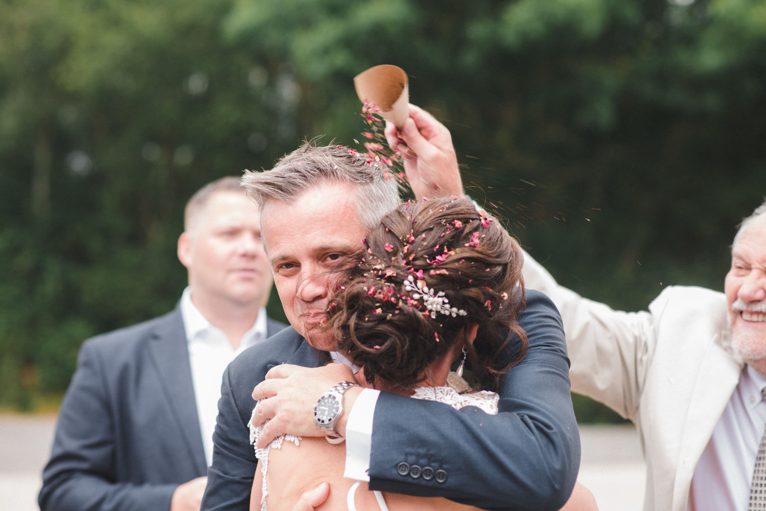 Bride & Groom Hugging