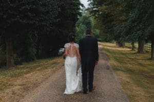 Bride & Groom walking away