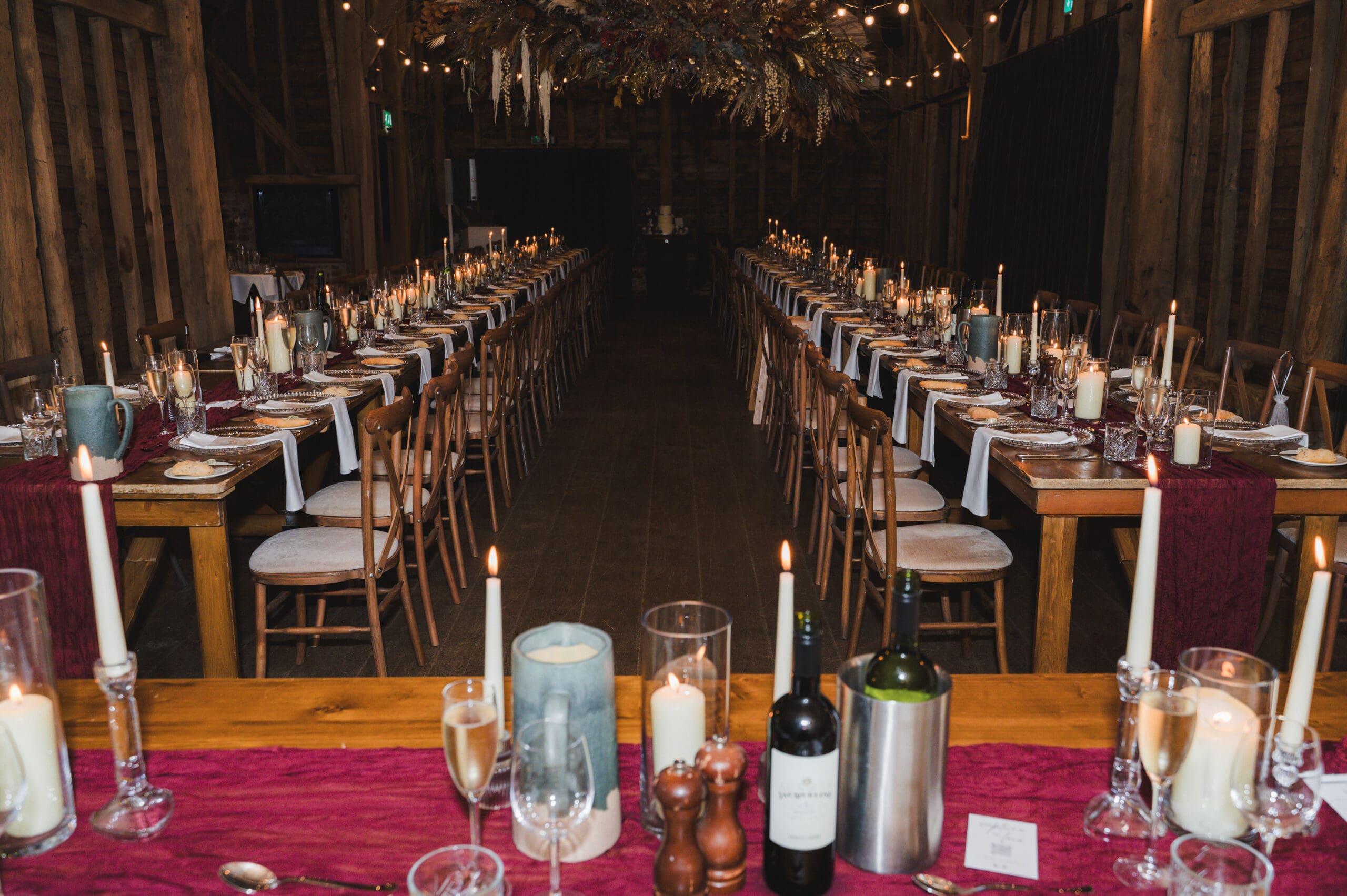 The Barns at Redcoats Winter Wedding